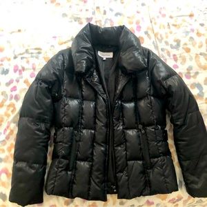 Women winter puffer, size XS, black .